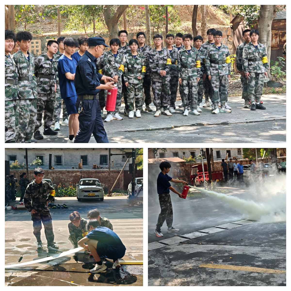 学校组织开展森林防灭火培训演练